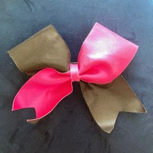 Black and pink cheer bow